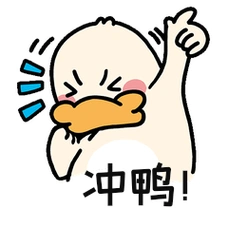 鸭子冲鸭加油表情包动图