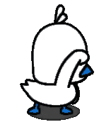 白色抖音小黄鸭跳舞gif 动图_动图_抖音_gif_小黄_跳舞表情