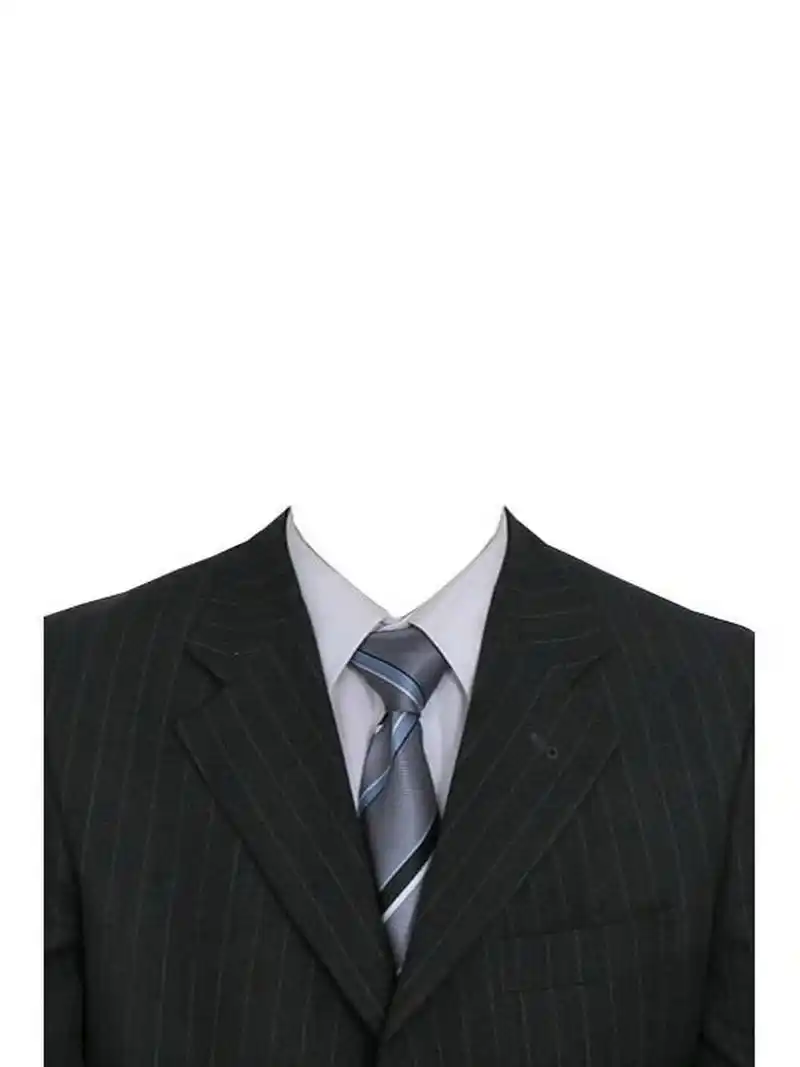 你还没拥有的史上最全男士西装证件照模板 男士真是黑色西装换个领带