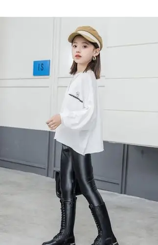 小学生靴子女孩长筒靴子8至9岁童马丁靴新款靴英伦风高筒靴公主加绒