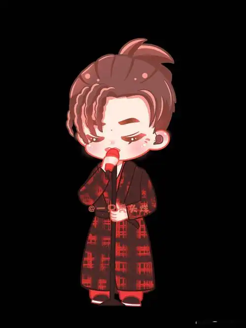 易烊千玺立麦卡通小合集q版可爱带走想rua