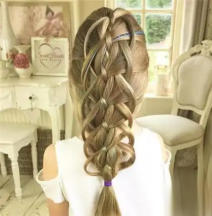 3-12岁小女孩发型花样编发,款款好看不重样!