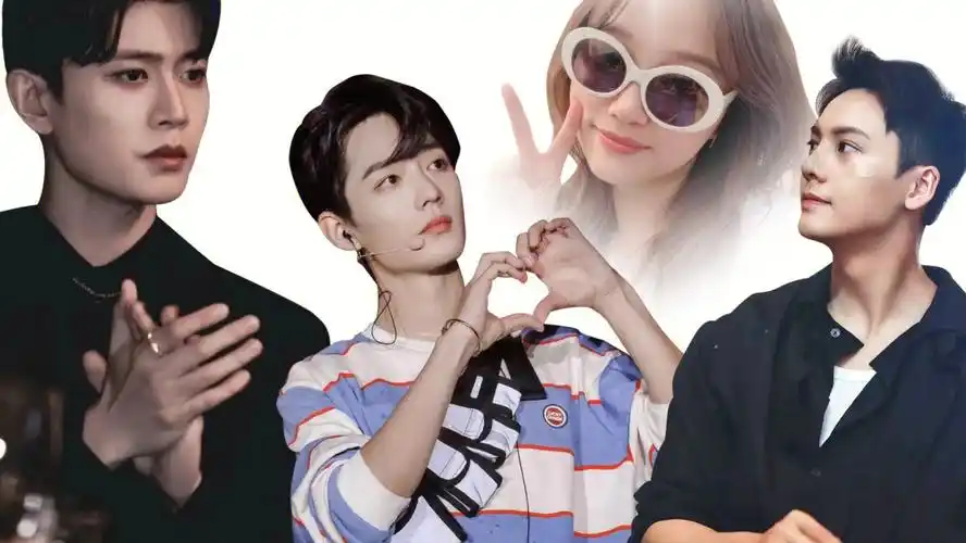 和男神第一次合影肖战对我比心73