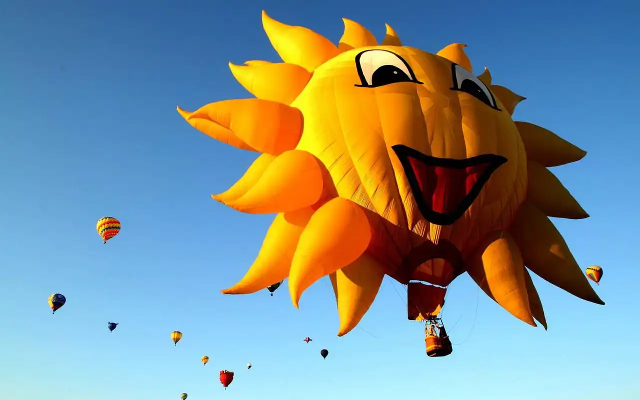 美丽五彩热气球天空飞翔个性高清图片电脑桌面壁纸 第二辑