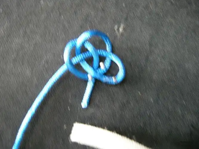 单线纽扣结的编法