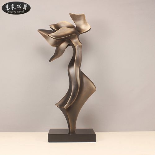 雕塑艺术品摆件抽象人物家居饰品酒店玄关装饰轻奢现代样板房客厅