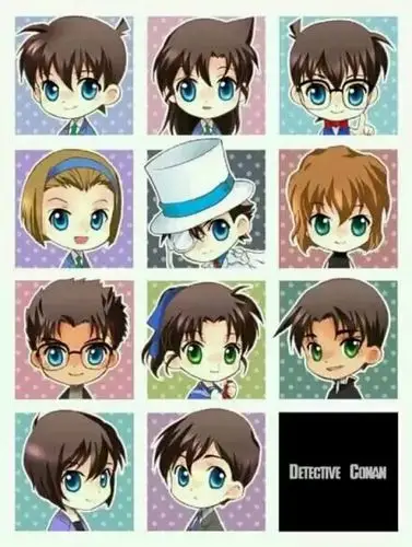 名侦探柯南人物q版头-堆糖,美好生活研究所