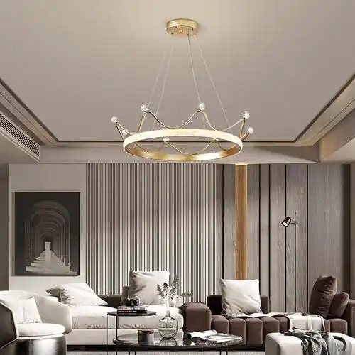 雷士照明皇冠水晶吊灯创意现代餐厅轻奢水晶灯客厅吊灯