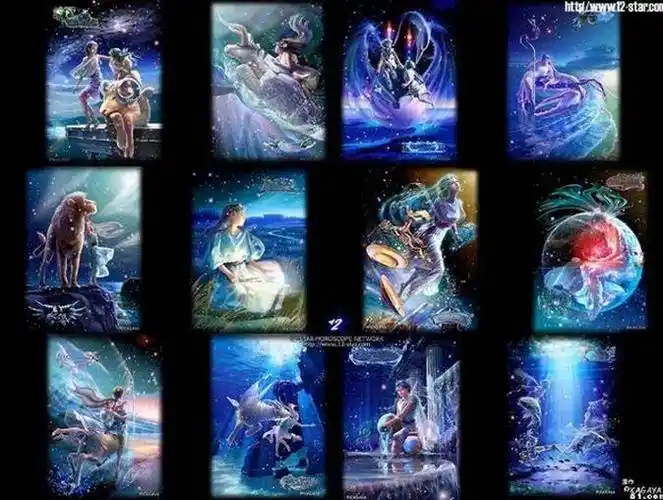 十二星座代表的仙女图片(一套的)-zol问答