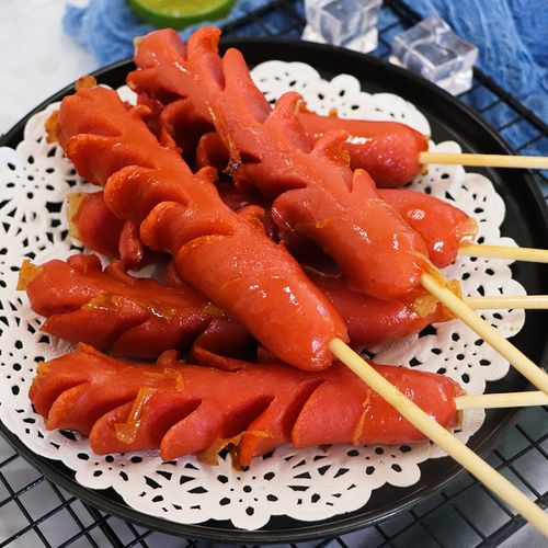 60g麦穗150串整箱商用开花半成品摆摊热狗烧烤香肠