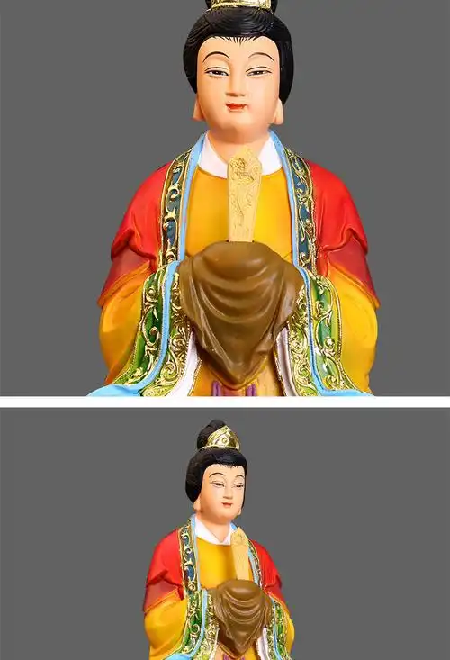 泰山奶奶神像泰山娘娘像泰山圣母神像泰山奶奶树脂佛像16英寸彩色19