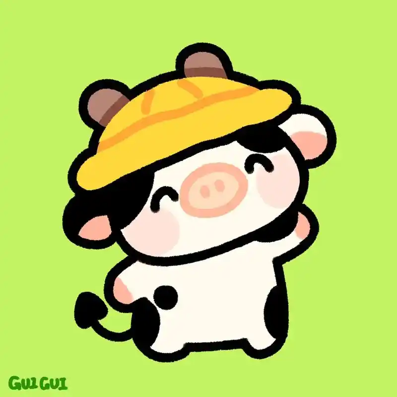 小牛和小鸭子.#原创插画 #简笔画 #可爱卡通 #可爱头像  - 抖音