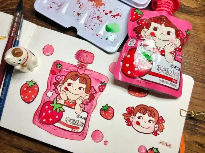 水彩入门教程初学者水彩零食手绘过程图