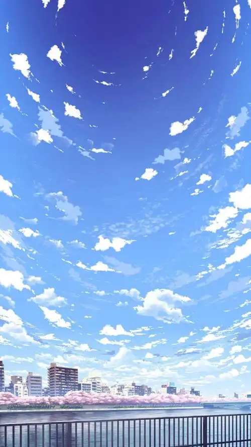 蓝色系动漫风景壁纸