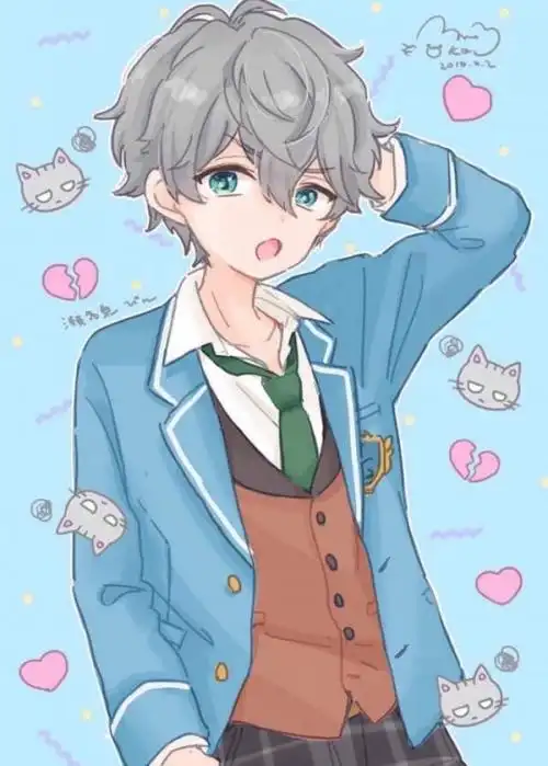 可爱呆萌男生动漫图片撒娇惯犯