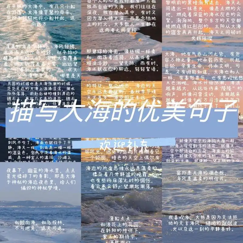 描写大海的优美句子 欢迎投稿