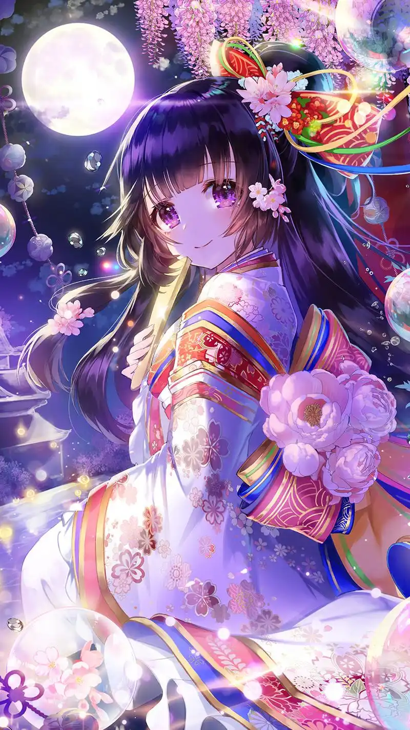 可爱动漫美少女唯美手机壁纸图片