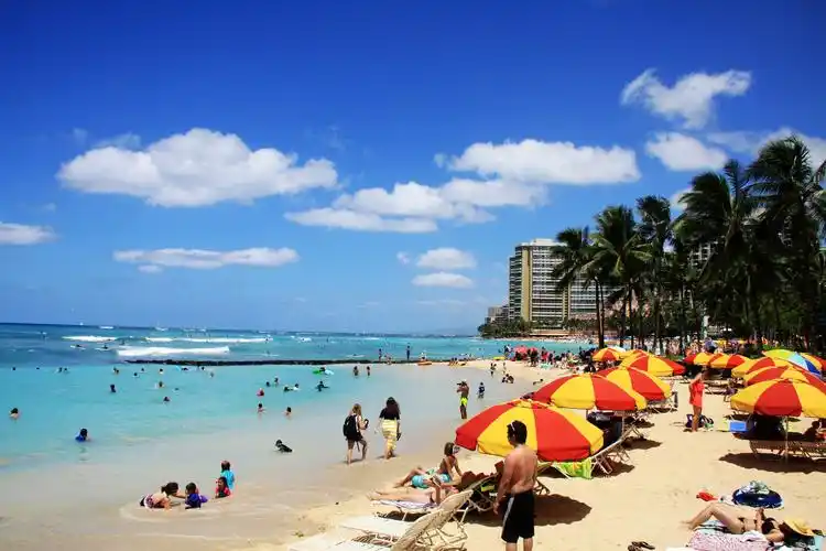 【携程攻略】夏威夷·火奴鲁鲁威基基海滩景点,威基基海滩的确称得上