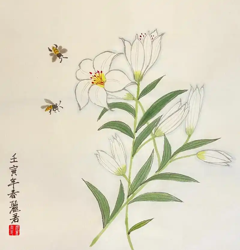想画就画 金鸿素描微课,水墨花鸟班(鱼虫系列)上周部分学员 - 抖音