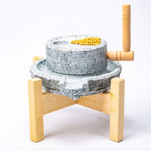 家用石磨青石石磨磨豆浆豆腐五谷粉手推拐传统仿古小石磨石碾磨盘