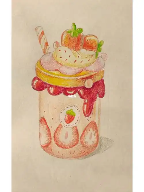 彩铅冰激凌杯