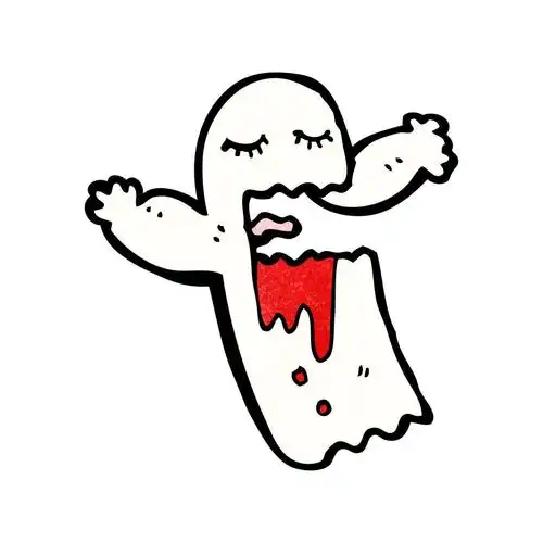鬼,矢量,在白色背景上的卡通鬼