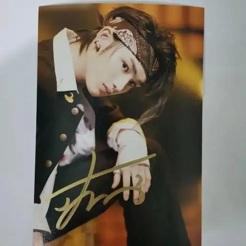 时代少年团丁程鑫签名照 tnt丁程鑫笔签名照 6寸签名海报 非印刷非仿