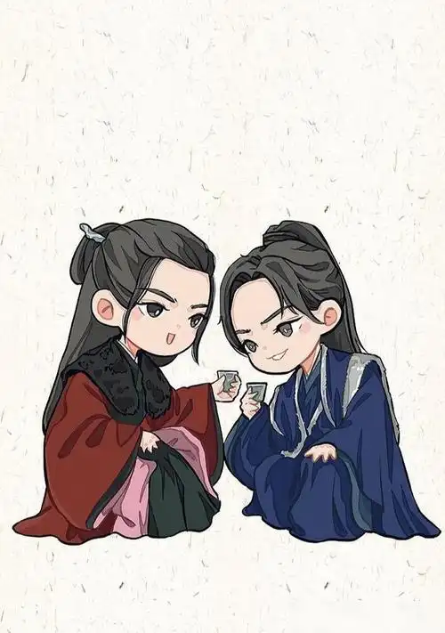 当《山河令》中的周子舒温客行变成迷你版的漫画,20年一遇的呆萌