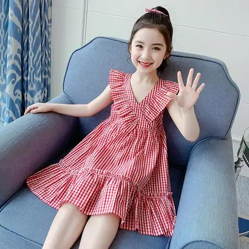 女童裙子公主女孩小童10岁连衣裙夏装宝宝洋气连衣裙