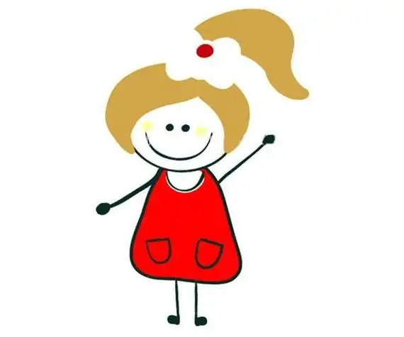 彩色的 人物-第1张卡通人物简笔画大全超可爱的小朋友简笔画