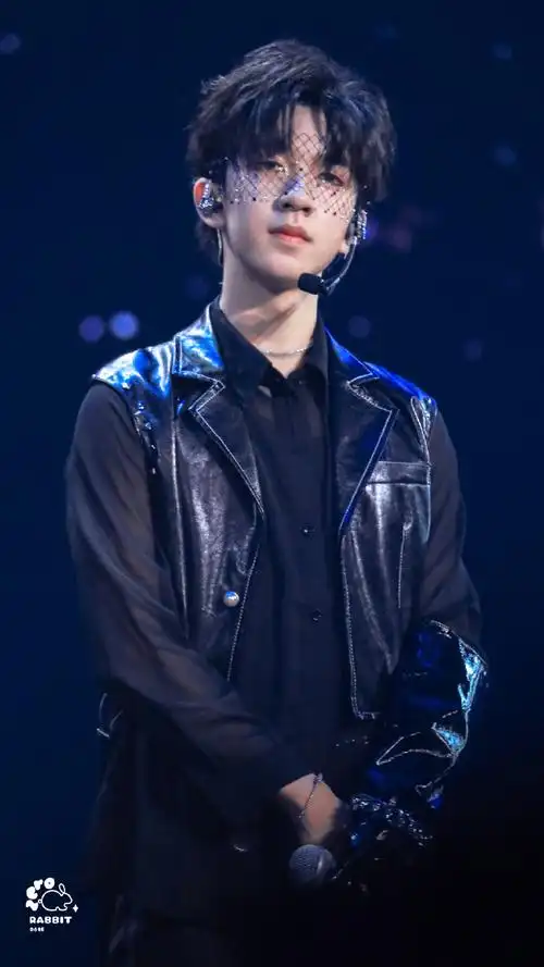 贺峻霖特务j网纱妆##贺峻霖面纱造型