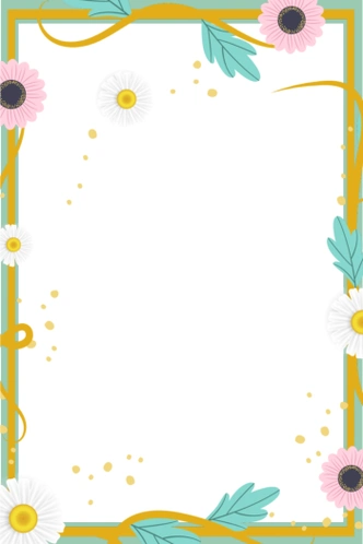 小碎花边框海报背景