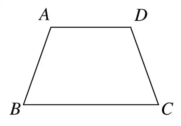 p>梯形(trapezoid)是只有一组对边平行的四边形 .