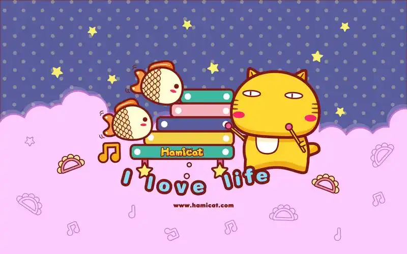 哈咪猫可爱卡通星座电脑桌面壁纸高清大图预览1920x1080_卡通动漫下载