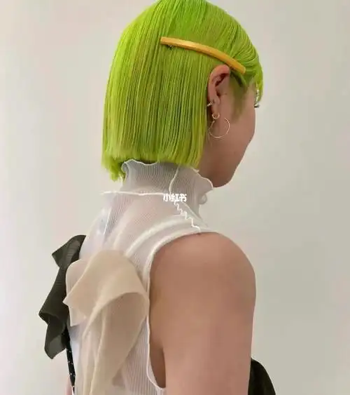 回头率100%的荧光绿发色,不信你不心动