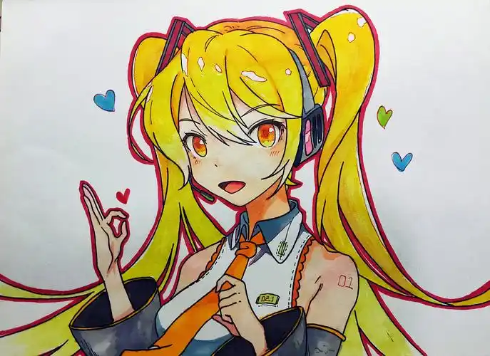 手绘动漫人物过程