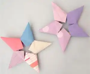 手工折纸五角星的折法图解