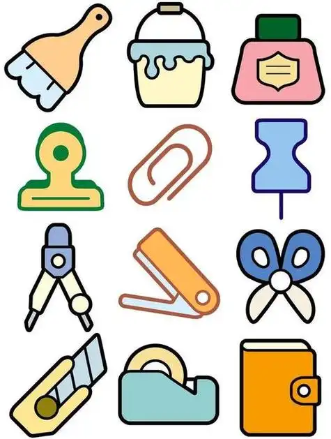 超市日用品简笔画