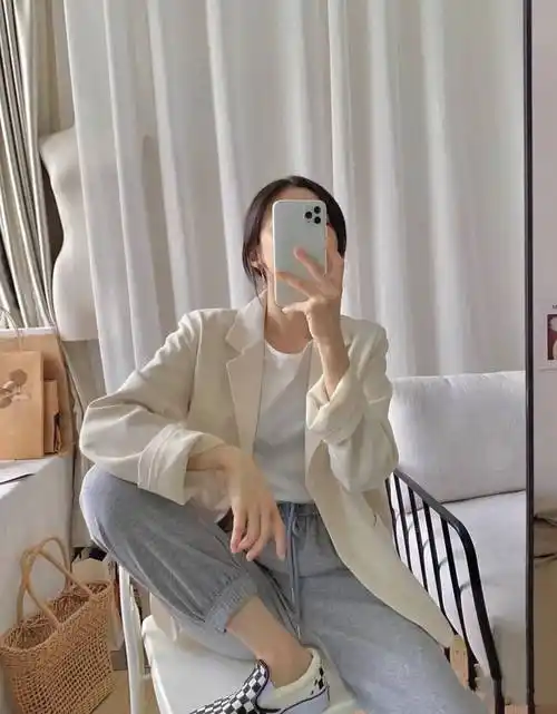 西装卫裤2021年春天最in混搭时髦显瘦又显气质