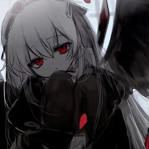 暗黑系女生动漫头像害怕吗