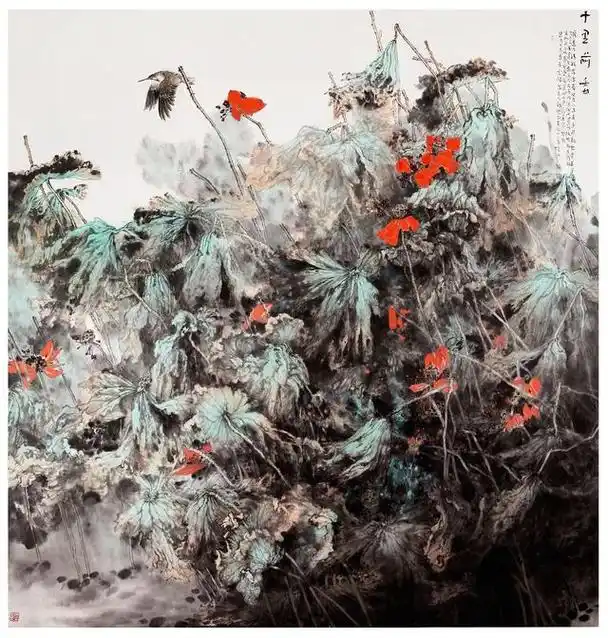 主题意境下的无穷空间浅议国画家王锡强的国画艺术