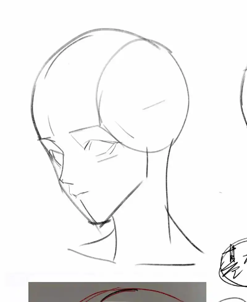 线稿练习 #二次元少女 #插画头像 #五官练习 - 抖音