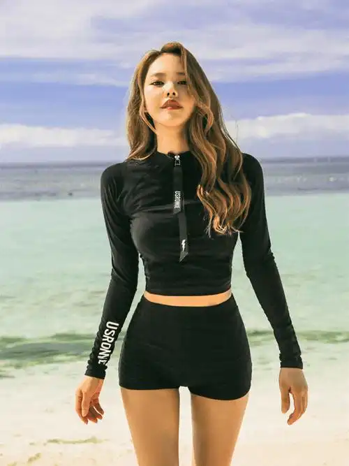 游泳打底裤 打底泳裤女防走光保守温泉平角三角黑色高腰大码游泳短裤