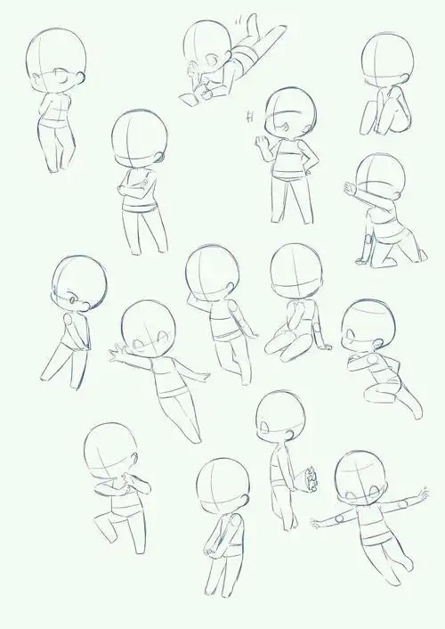 快速学会画q版人物!