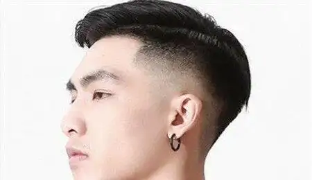 铲青侧分发型帅气式莫西干