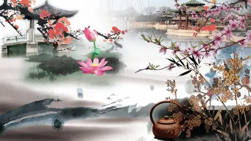 中国风古典水墨背景素材_1920x1080_高清视频素材下载(编号:1741276)