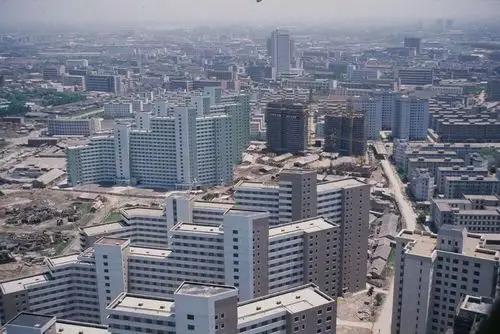 珍贵的上海90年代城市建设航拍照片记载变迁撬动回忆催人奋进