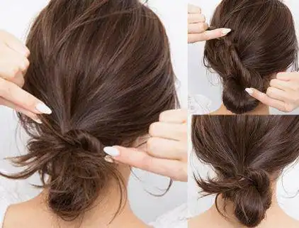 随意丸子头扎法图解 3款好看丸子头扎发教程