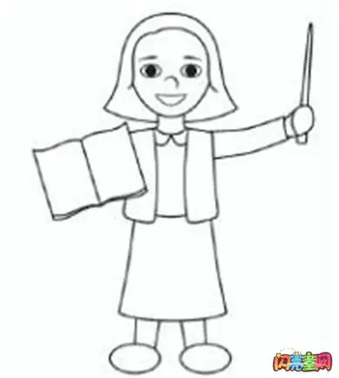 简笔画q版老师简笔画女孩(第1页)教师节儿童简笔画教程老师您辛苦啦!