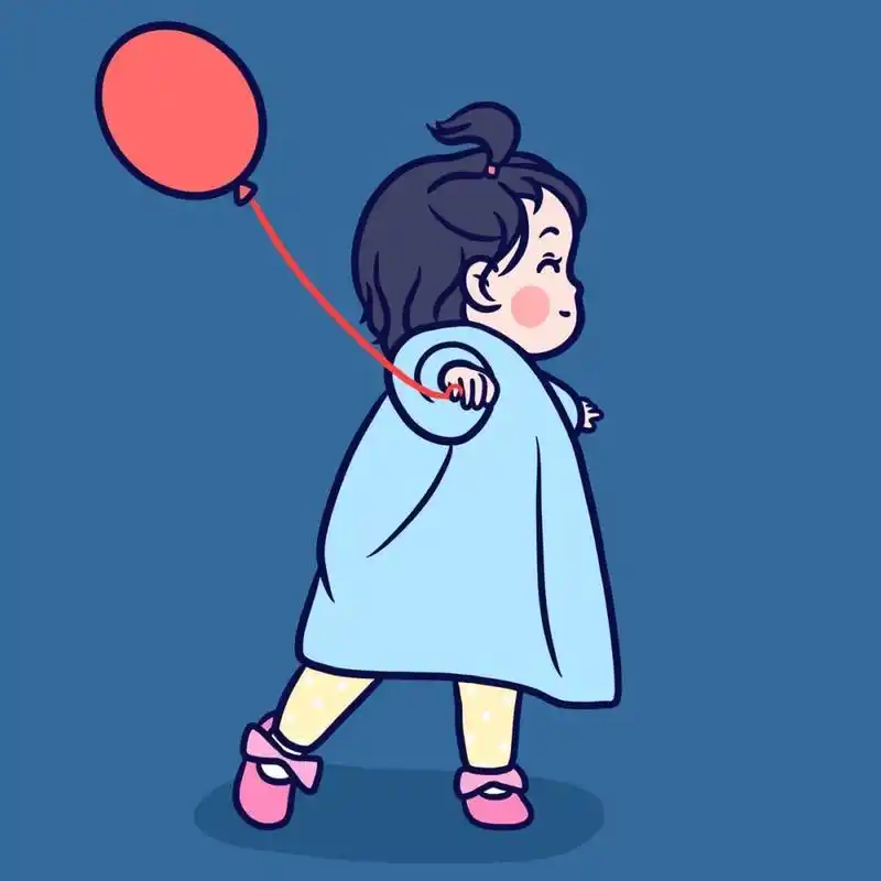 可爱娃娃小头像系列插画|画小孩可以治愈我 好多人呼吁我继续画小 ..